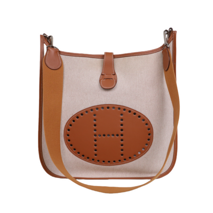 Hermes｜ Evelyne II GM Canvas Swift Gold