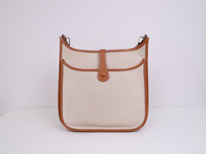 Hermes｜ Evelyne II GM Canvas Swift Gold