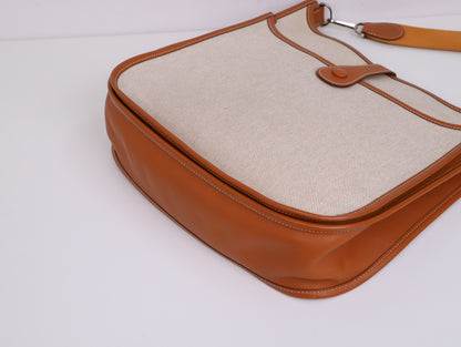 Hermes｜ Evelyne II GM Canvas Swift Gold