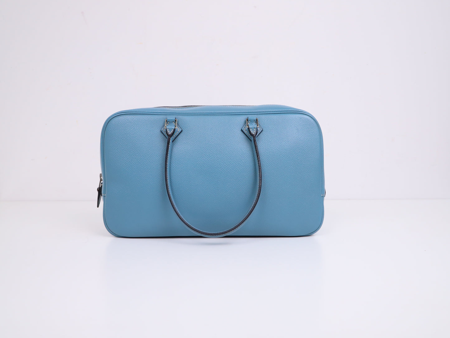 Hermes｜ Plume Elan 28 Handbag Epsom 2006  Blue Jean