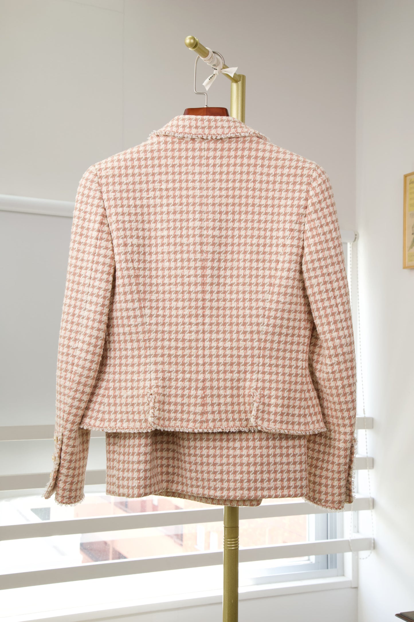 Chanel | Tweed Blazer&Skirt Setup Peach Pink   97P