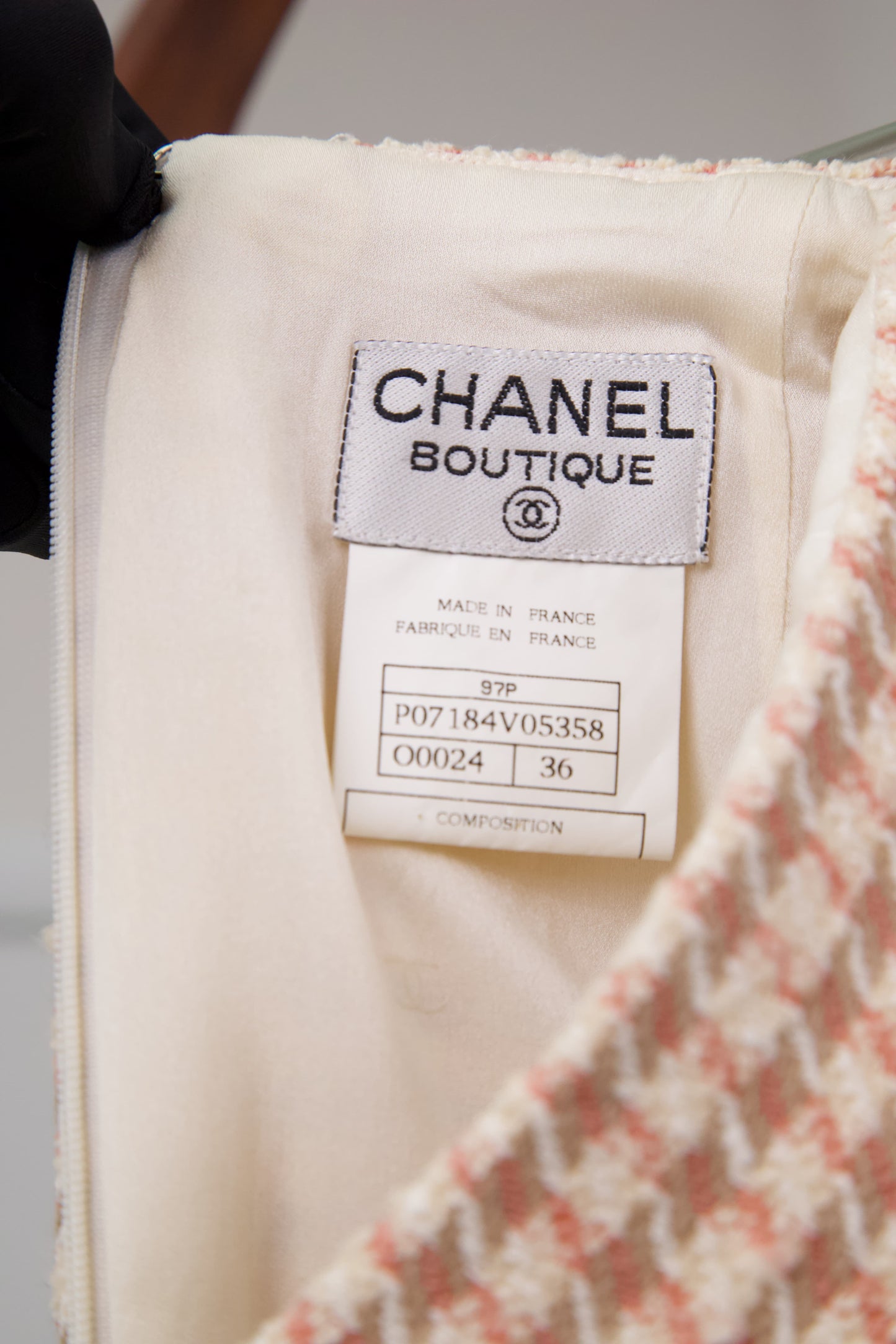 Chanel | Tweed Blazer&Skirt Setup Peach Pink   97P