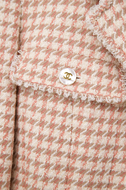 Chanel | Tweed Blazer&Skirt Setup Peach Pink   97P