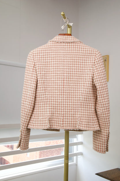 Chanel | Tweed Blazer&Skirt Setup Peach Pink   97P