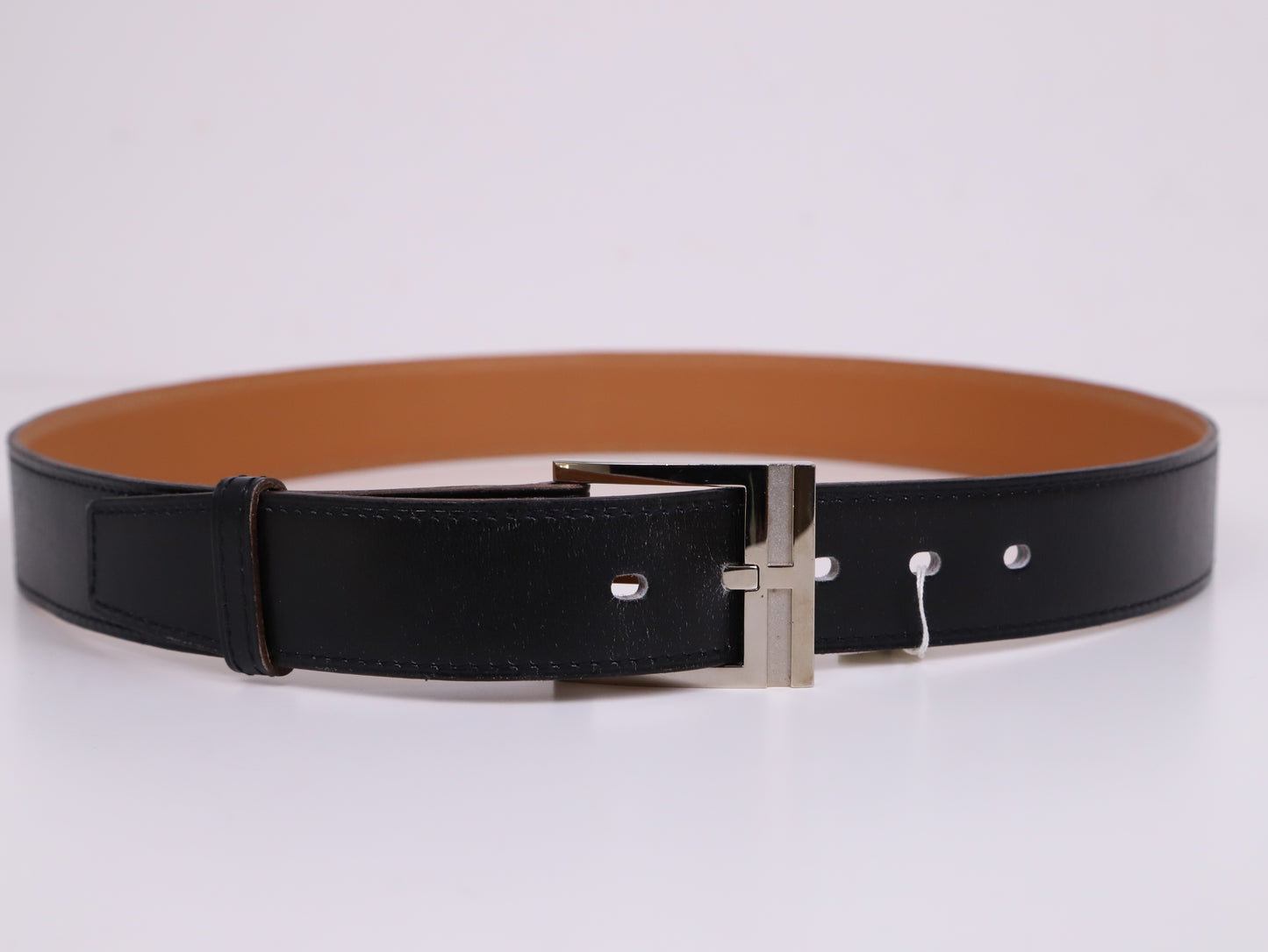 Hermes | Silver/Black Belt Box Calf 2006 30mm