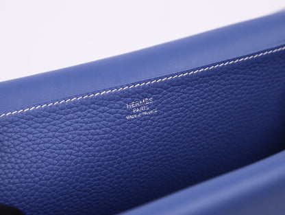 Hermes｜ Halzan 31 Shoulder bag Blue Saphir 2018 Taurriloon Clemence