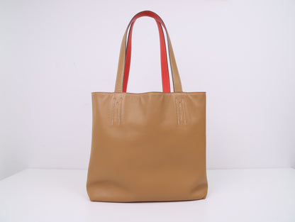 Hermes｜ Double Sens 28 shoulder bag  Swift  Natural Sable/Rose Jaipur 2012