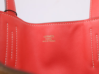 Hermes｜ Double Sens 28 shoulder bag  Swift  Natural Sable/Rose Jaipur 2012