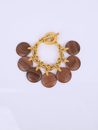 Celine |Vintage Bracelet Wood