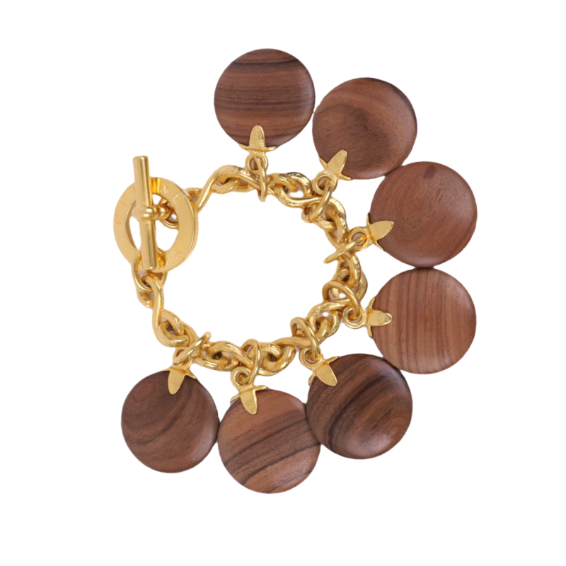 Celine |Vintage Bracelet Wood