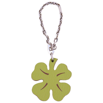 Hermes | S925 bag charm Clover Vert Anis Cherve