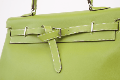 Hermes｜Kelly Flat Vert Anis handbag 2007