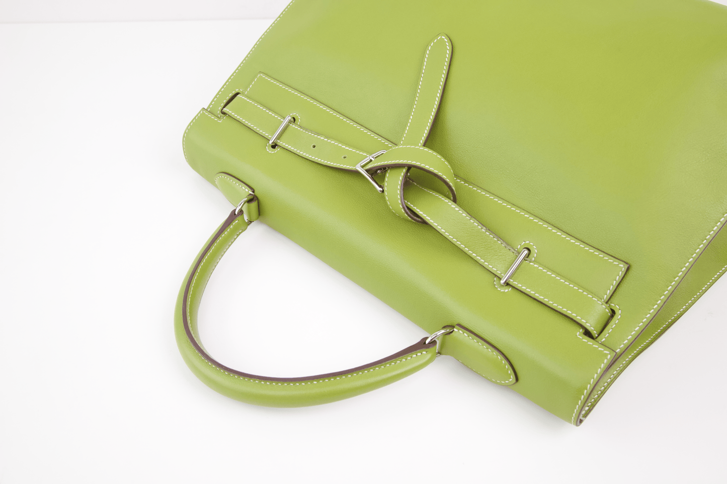 Hermes｜Kelly Flat Vert Anis handbag 2007