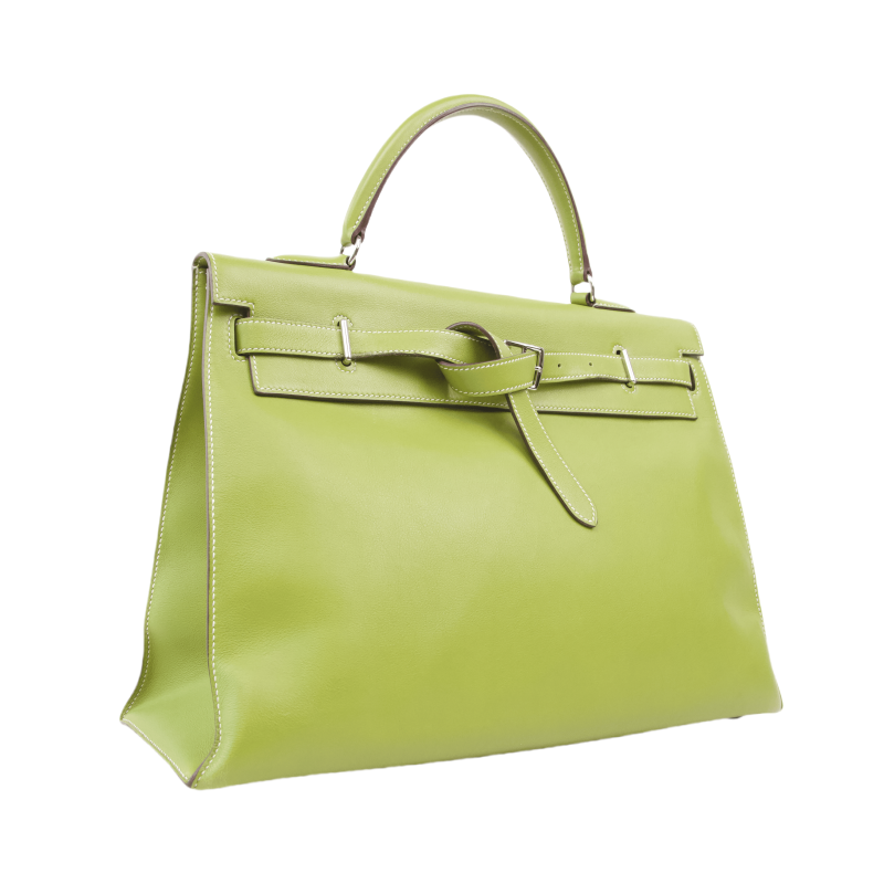 Hermes｜Kelly Flat Vert Anis handbag 2007