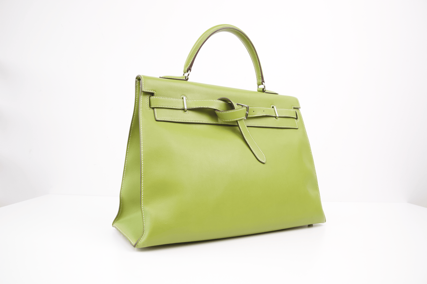 Hermes｜Kelly Flat Vert Anis handbag 2007