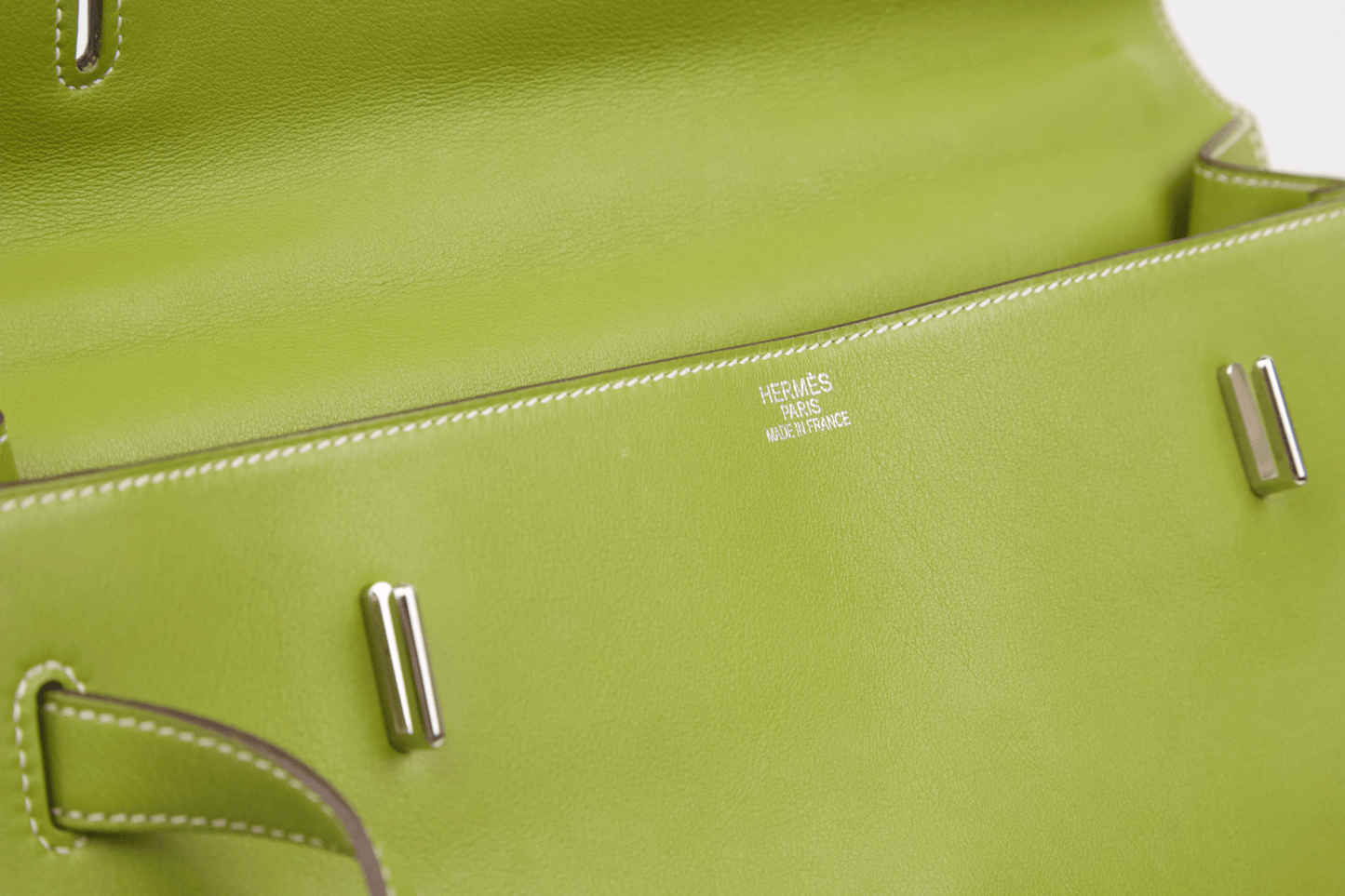 Hermes｜Kelly Flat Vert Anis handbag 2007